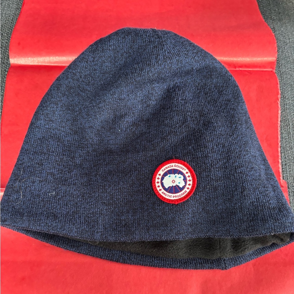 Canada Goose Dark Blue Knit Beanie